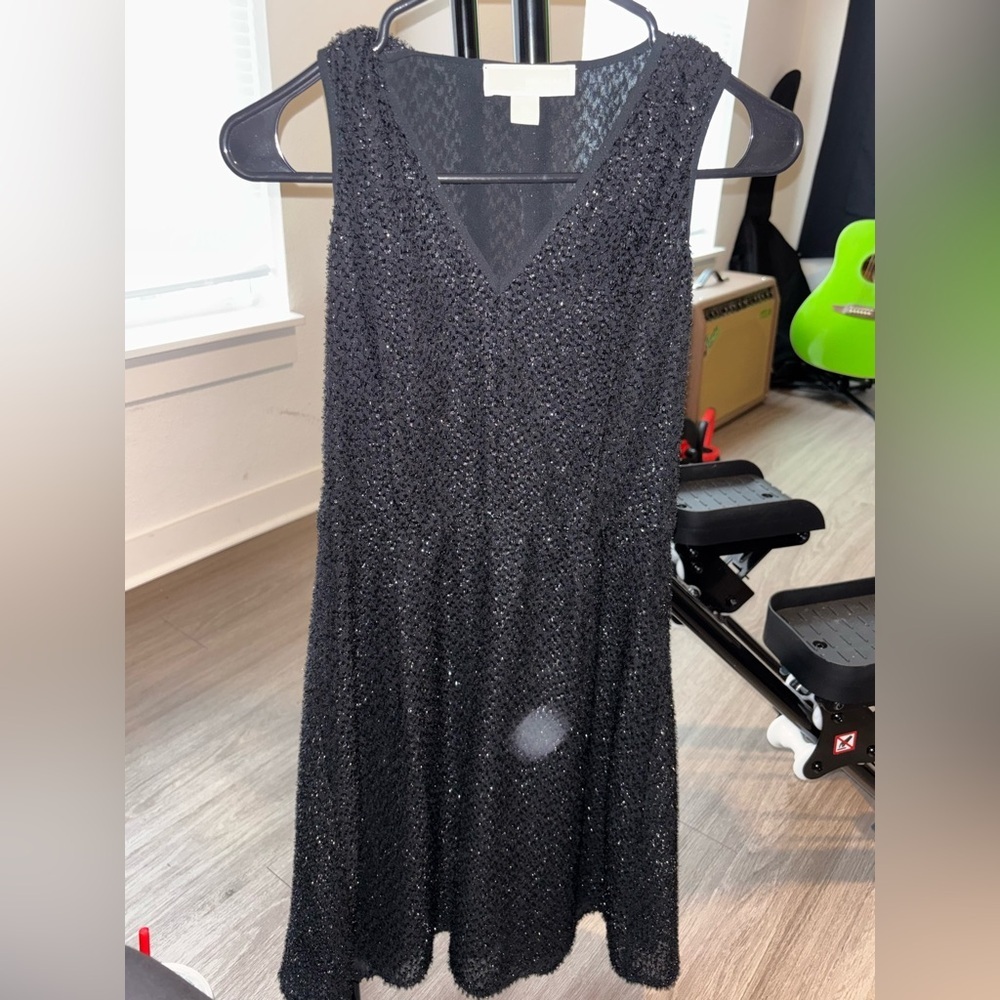 Michael Kors Black Glitter Dress Size 00